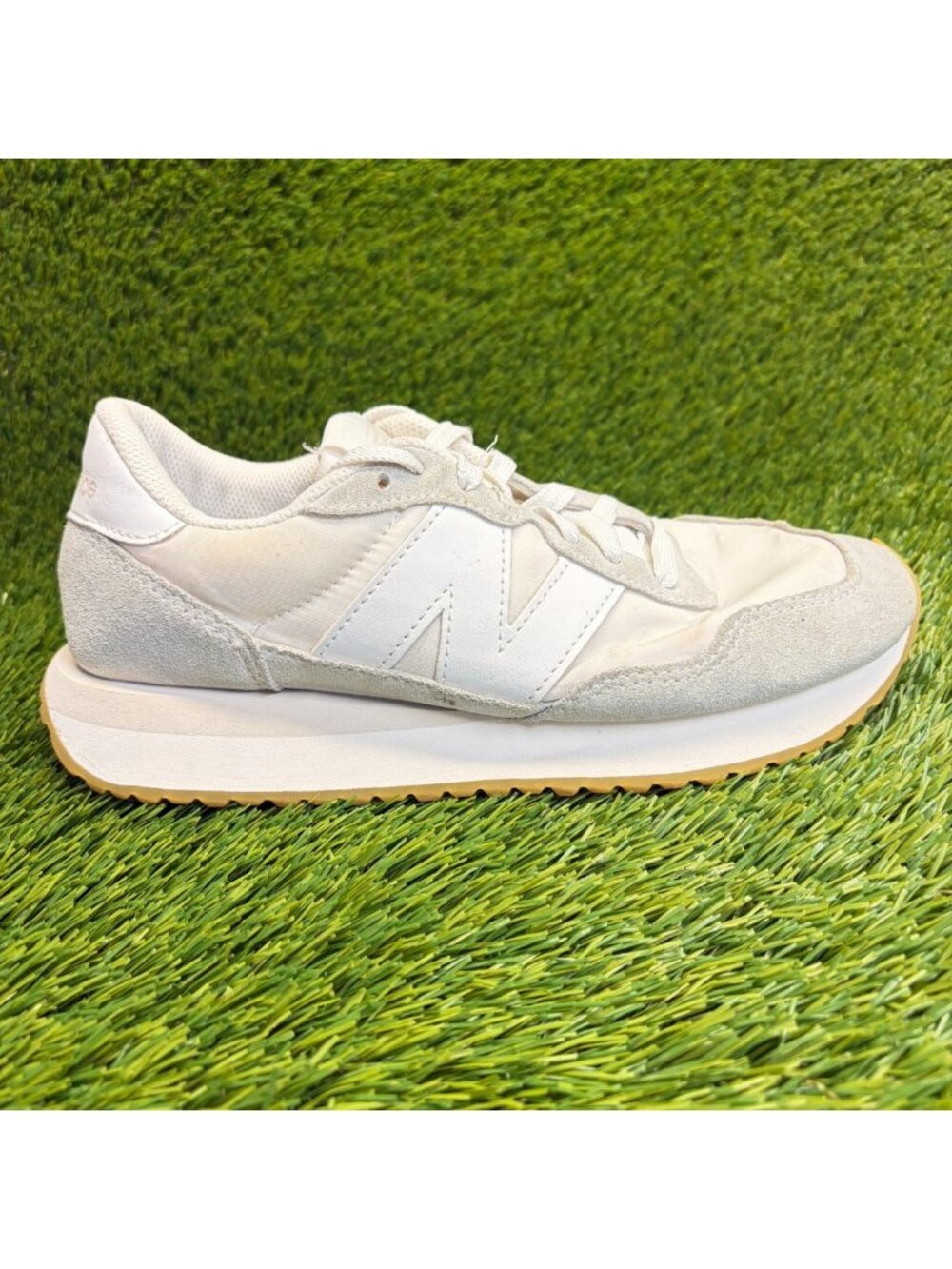 New Balance 237 Womens Size 9 Gray White Athletic Running Walking Shoes Sneakers